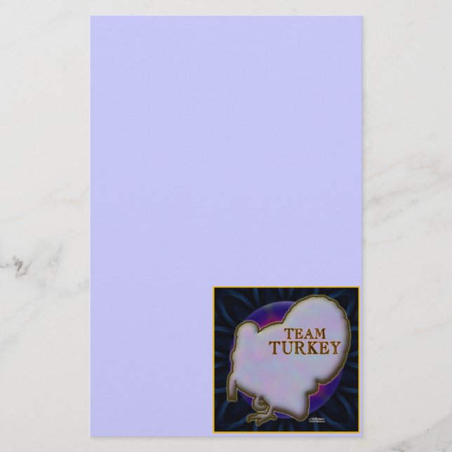 Team Turkey Stationery (Front)
