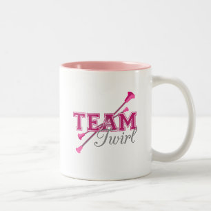 Team Twirl Baton Two-Tone Coffee Mug