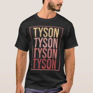 Team Tyson Family Personalised Name Groovy Vintage T-Shirt