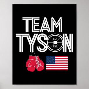Team Tyson Family Personalised Name Vintage Poster
