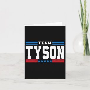 Team Tyson Lifetime Member Family Last Name Tyson  Card