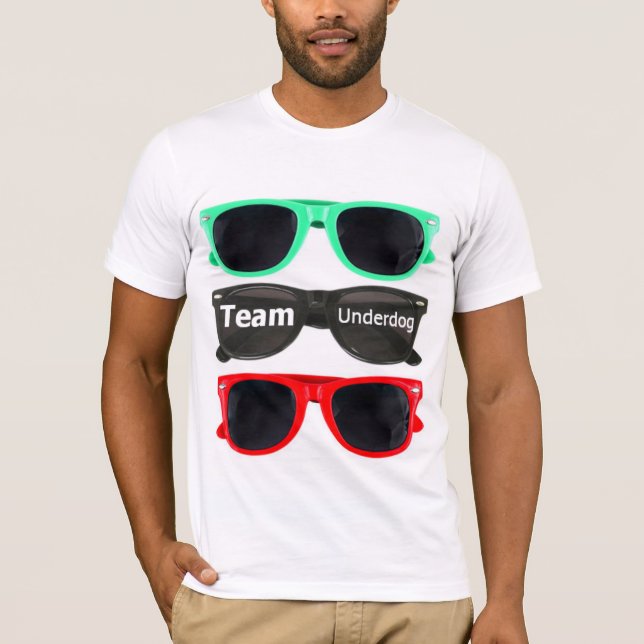Team Underdog sunglass tee - White (Front)