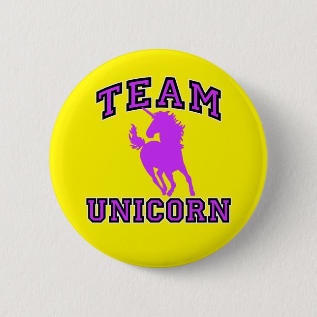 Team Unicorn 6 Cm Round Badge (Front)