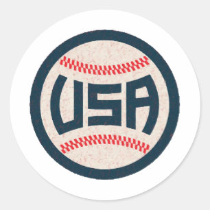Team USA Baseball Classic Round Sticker