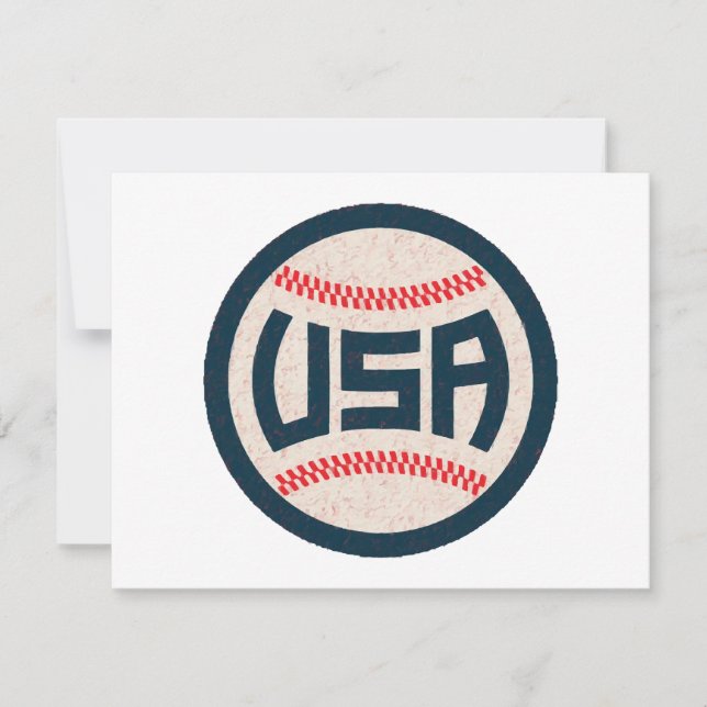 Team USA Baseball Invitation (Front)
