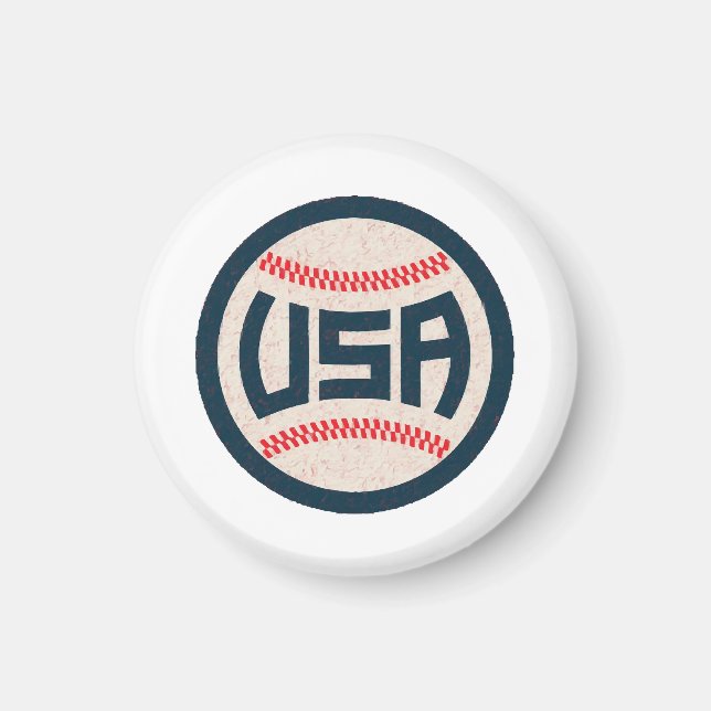 Team USA Baseball Magnet (Front)