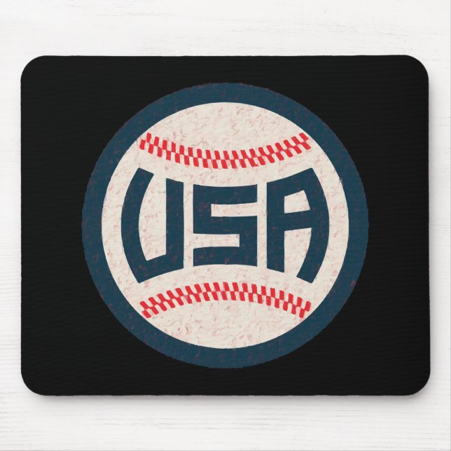 Team USA Baseball Mouse Pad (Front)