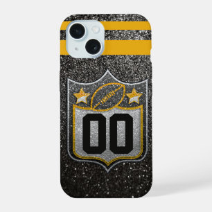 Team USA Sports Black and Gold Pittsburgh Football iPhone 15 Case