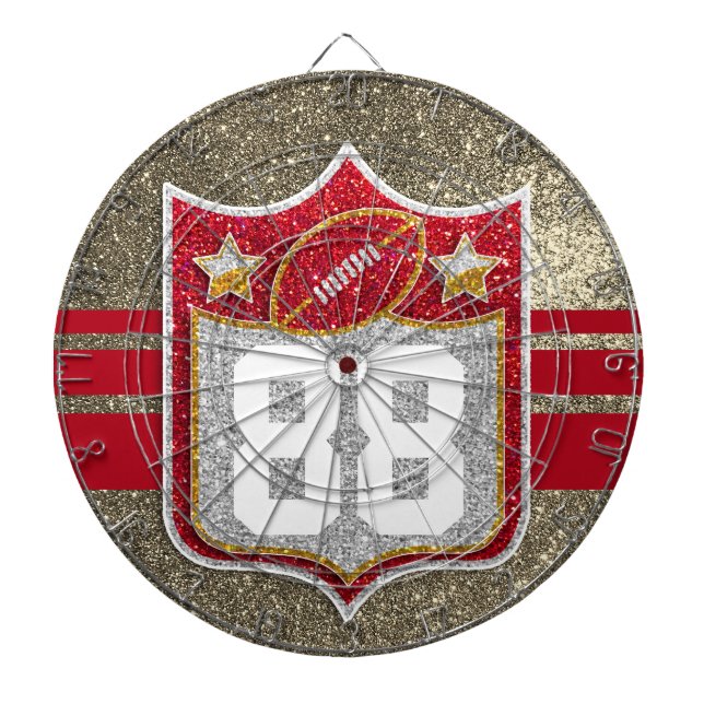 Team USA Sports Red and Gold College Football Dartboard (Front)