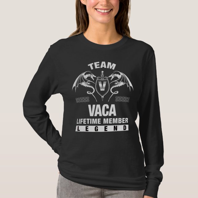 Team Vaca Lifetime Member T-Shirt (Front)