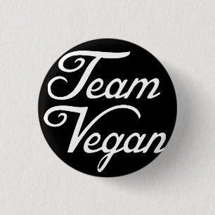 Team Vegan 3 Cm Round Badge