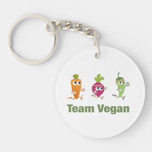 Team Vegan Key Ring