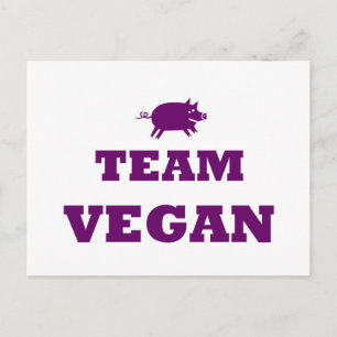 Team Vegan Postcard