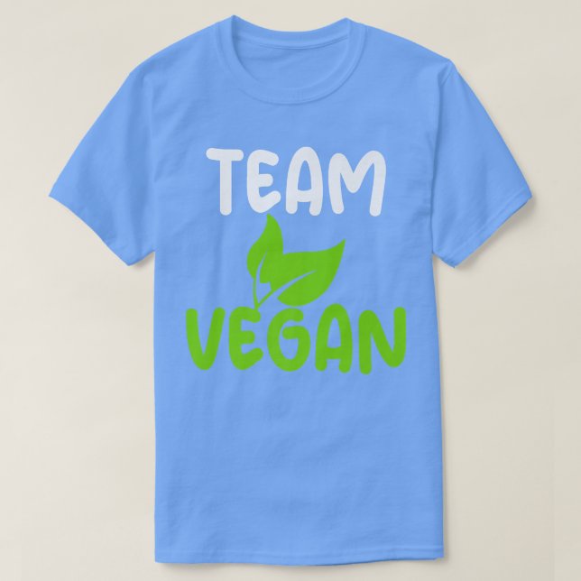 Team Vegan Typography Graphic Print Tee for Vegeta (Design Front)