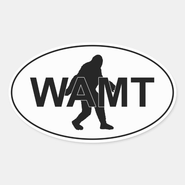 Team WAMT Squatch Logo Sticker (Front)