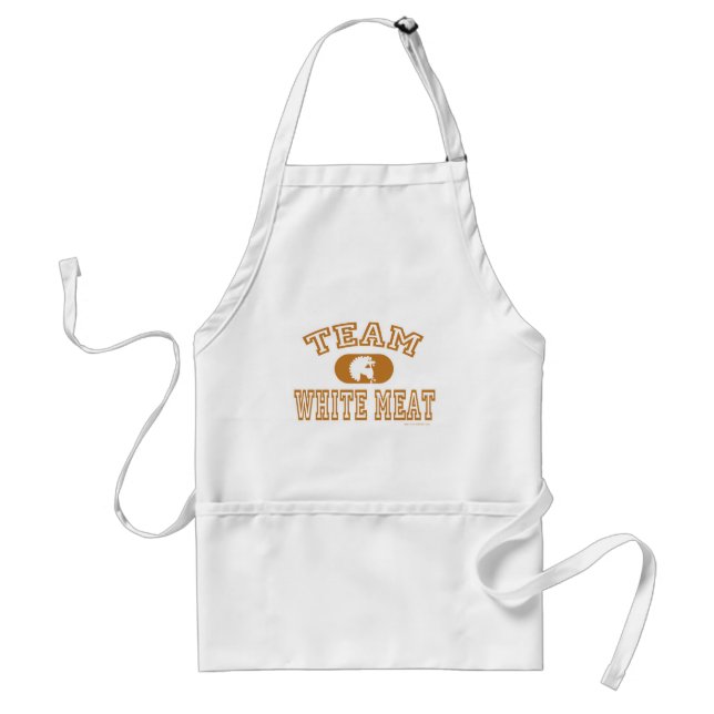 Team White Meat Thanksgiving Standard Apron (Front)