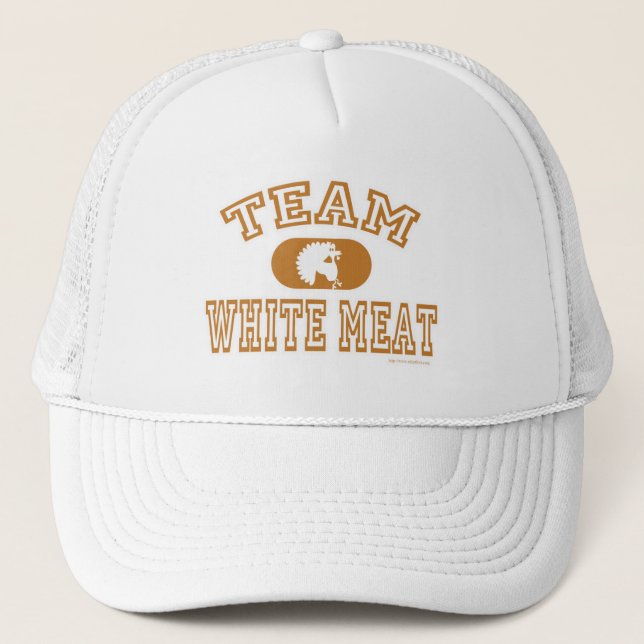 Team White Meat Thanksgiving Trucker Hat (Front)