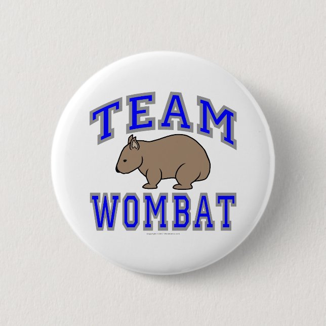 Team Wombat II 6 Cm Round Badge (Front)