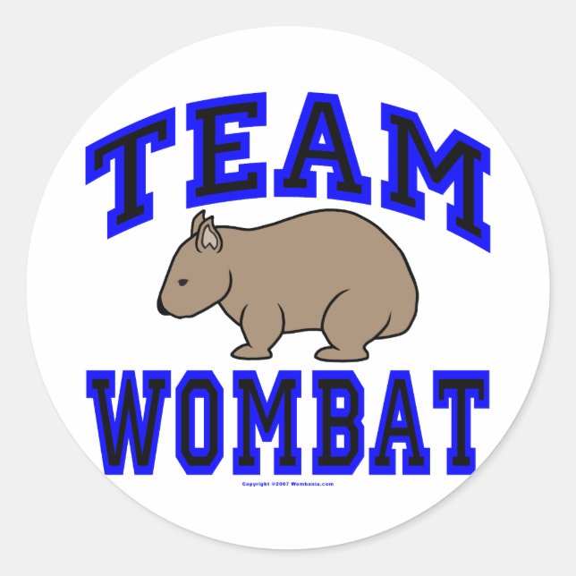 Team Wombat IV Sticker (Front)