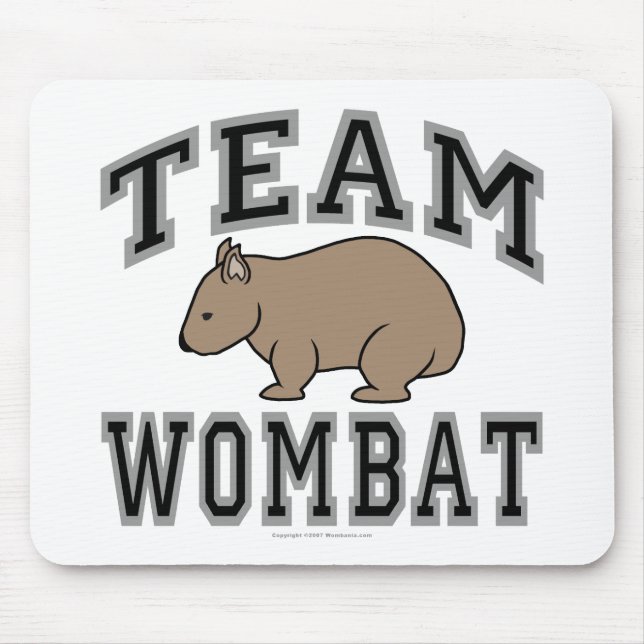 Team Wombat V Mouse Pad (Front)
