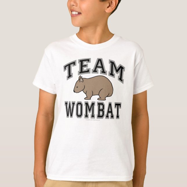 Team Wombat V T-Shirt (Front)