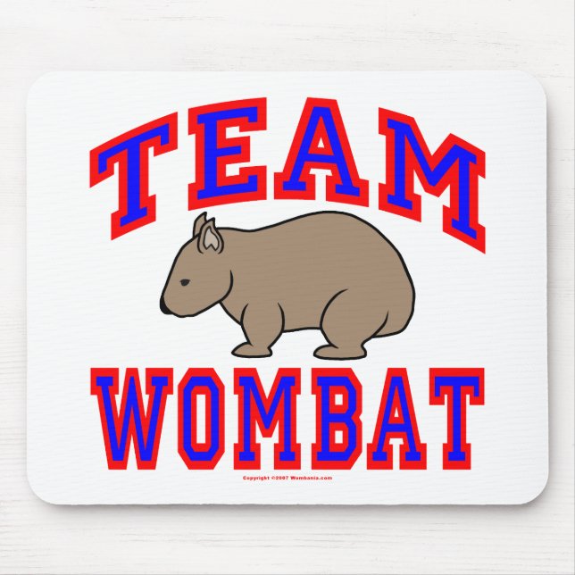 Team Wombat VI Mouse Pad (Front)