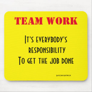 Team work mouse pad