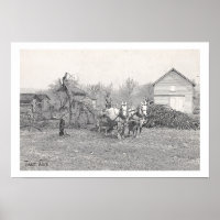Team Work Vintage Art Poster