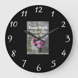 Team Work Wall Clock