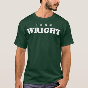 Team Wright Personalised Surname Bride Groom Famil T-Shirt