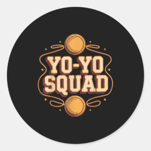 Team Yoyo Player Squad Yo-yo Classic Round Sticker
