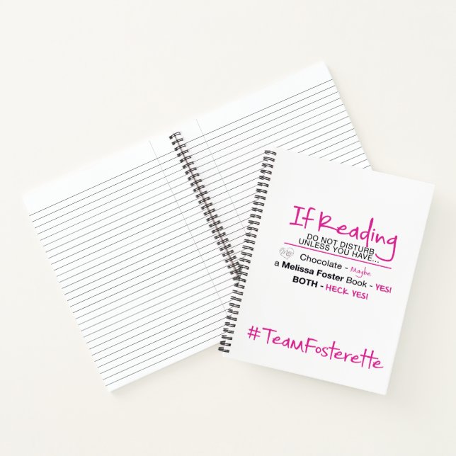 #TeamFosterette Do Not Disturb Notebook - 8.5 x 11 (Inside)