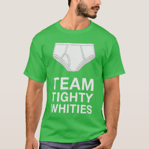 Teamighty Whities for Men Funny White Briefs Retro T-Shirt