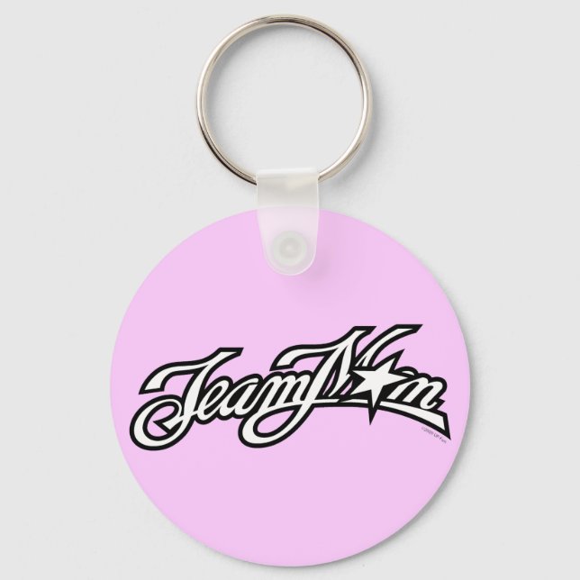 TeamMom Black Logo Key Ring (Front)