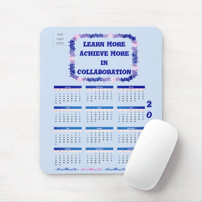Teamwork 2022 Blue Mouse pad (With Mouse)