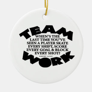 TEAMWORK CERAMIC TREE DECORATION