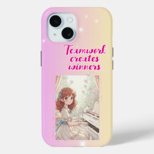 Teamwork creates winners iPhone 15 case