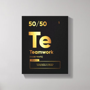 Teamwork Definition   Motivational Quote Wall Art