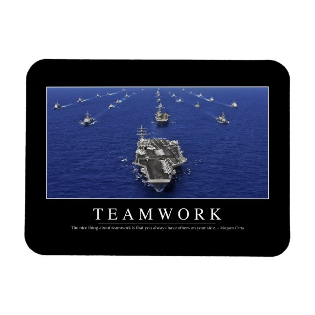 Teamwork: Inspirational Quote Magnet (Horizontal)