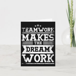 Teamwork Makes The Dream Work Design For A Lacross Card