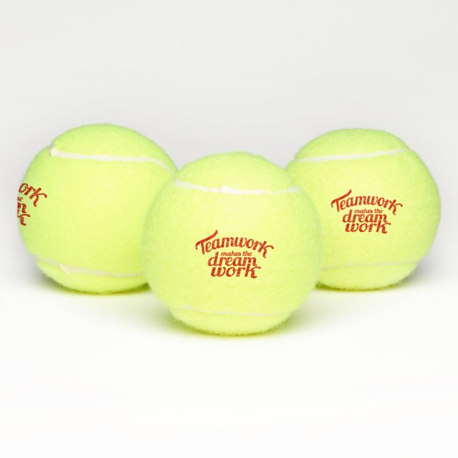 Teamwork makes the dream work tennis balls (Multi)