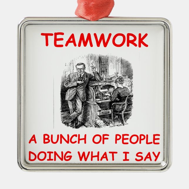 teamwork metal tree decoration (Front)