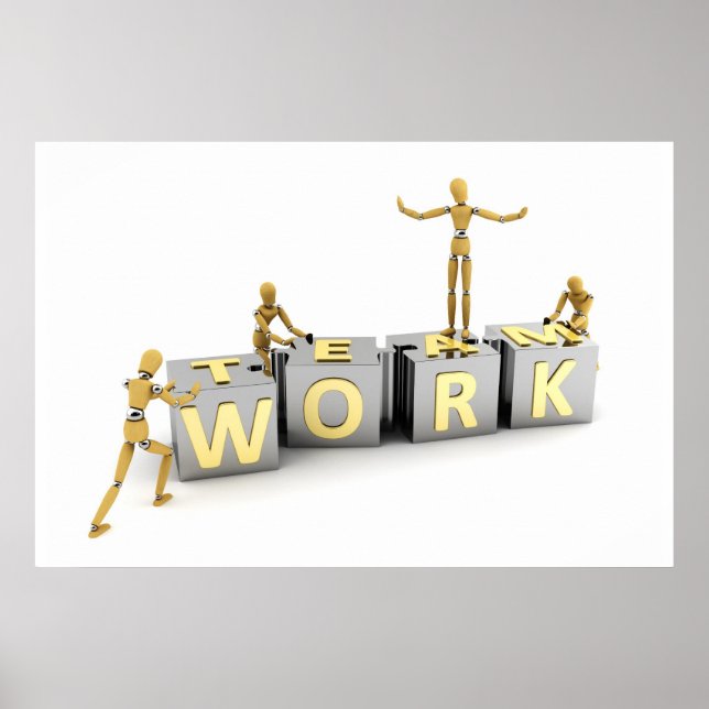 Teamwork Motivational Poster (Front)