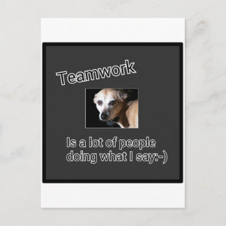 Teamwork Postcard