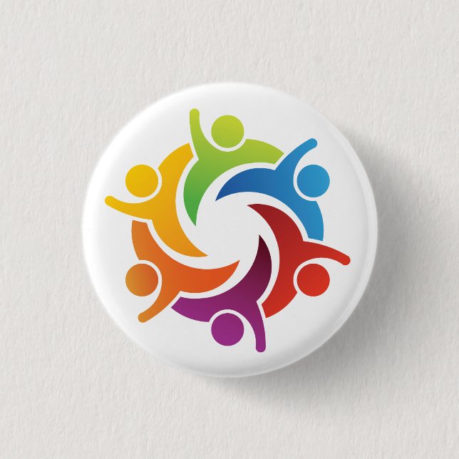 Teamwork - SRF 3 Cm Round Badge (Front)