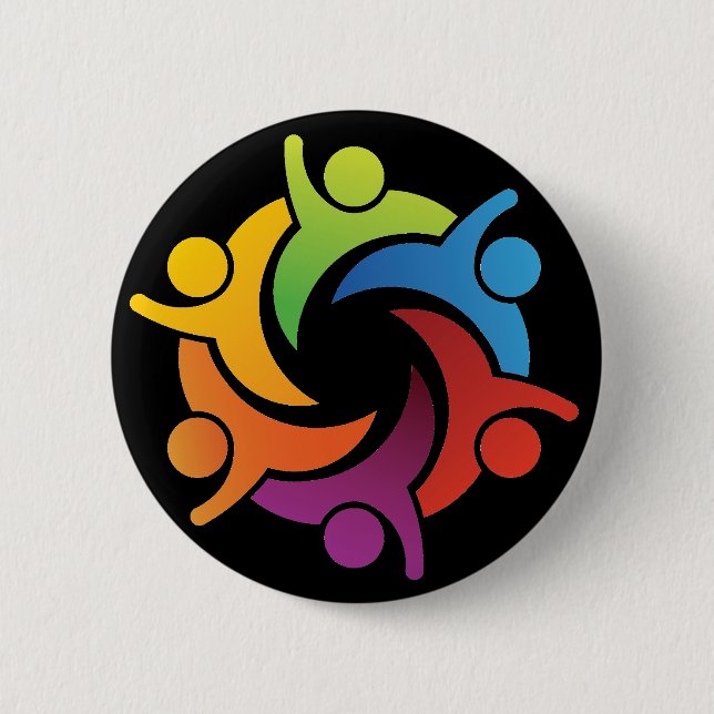 Teamwork - SRF 6 Cm Round Badge (Front)
