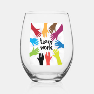 TeamWork Stemless Wine Glass