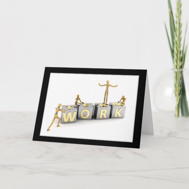 Teamwork - Thank you card (Front)