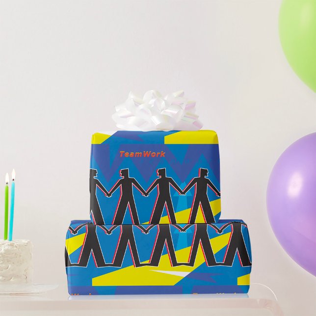 Teamwork Unity People Holding Hands Wrapping Paper (Creator Uploaded)