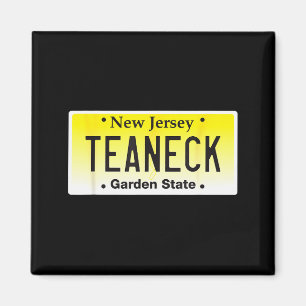 Teaneck New Jersey Hometown Nj License Plate Graph Magnet